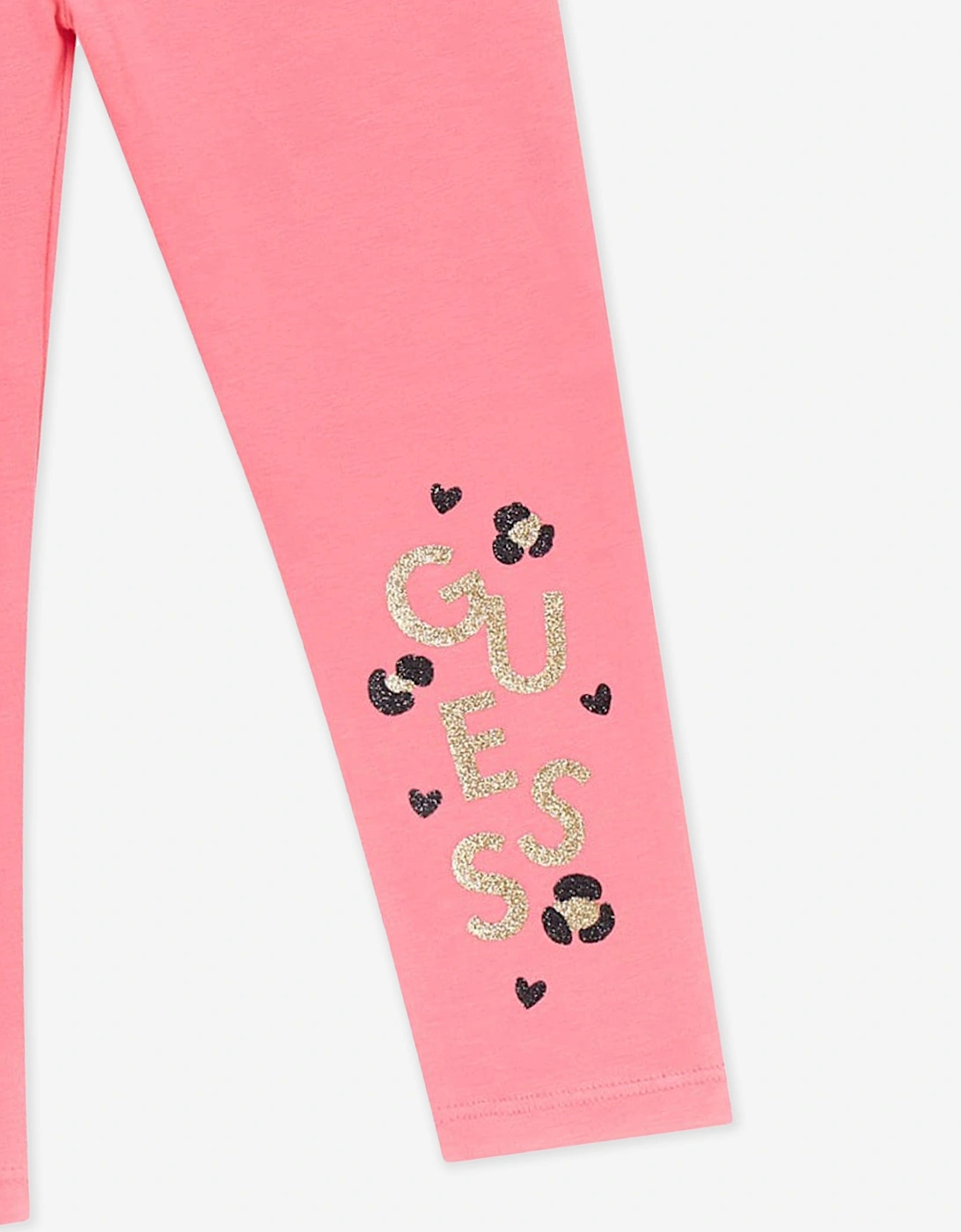 Girls Logo Leggings in Pink