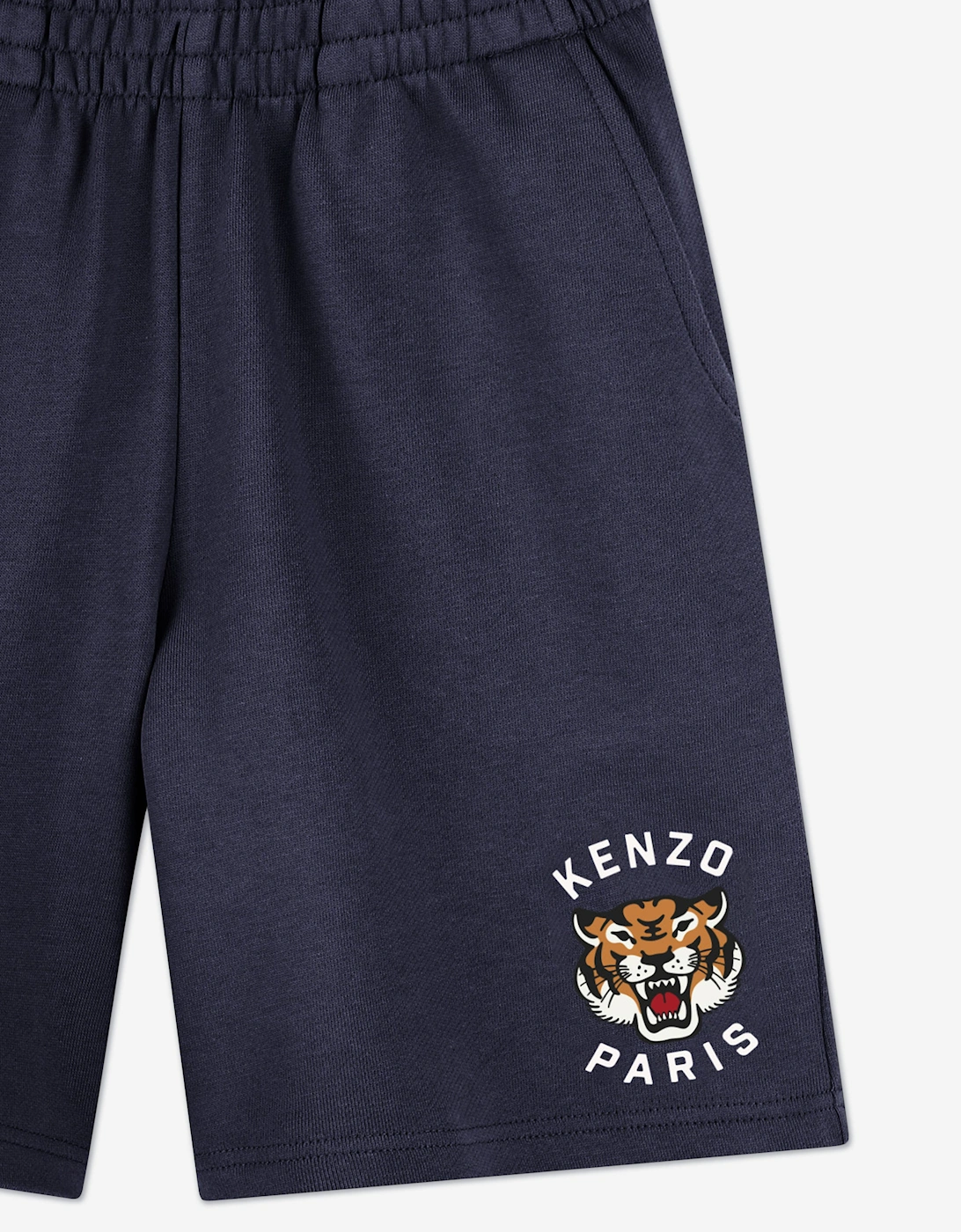Boys Tiger Bermuda Shorts in Navy
