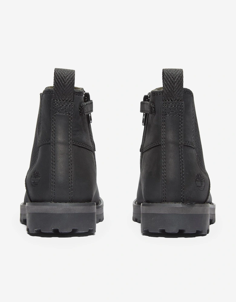 Kids Courma Mid Chelsea Boots in Black