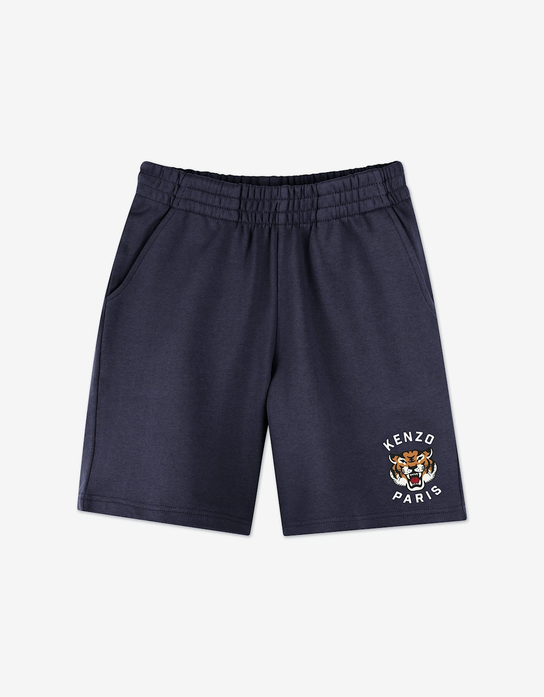 Boys Tiger Bermuda Shorts in Navy, 5 of 4