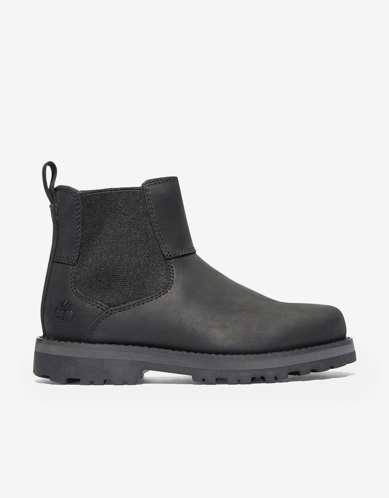Kids Courma Mid Chelsea Boots in Black