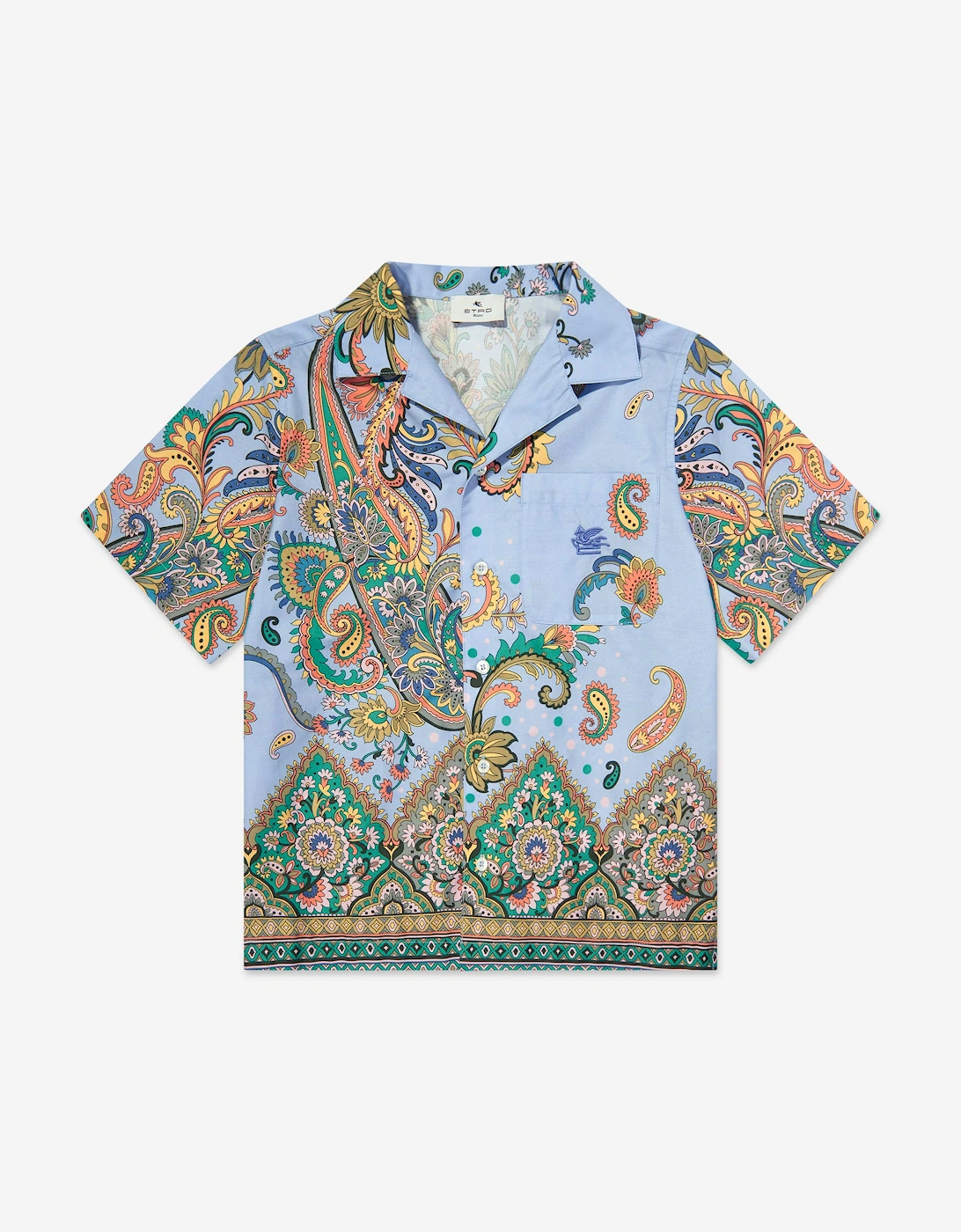 Boys Paisley Print Shirt in Blue, 5 of 4
