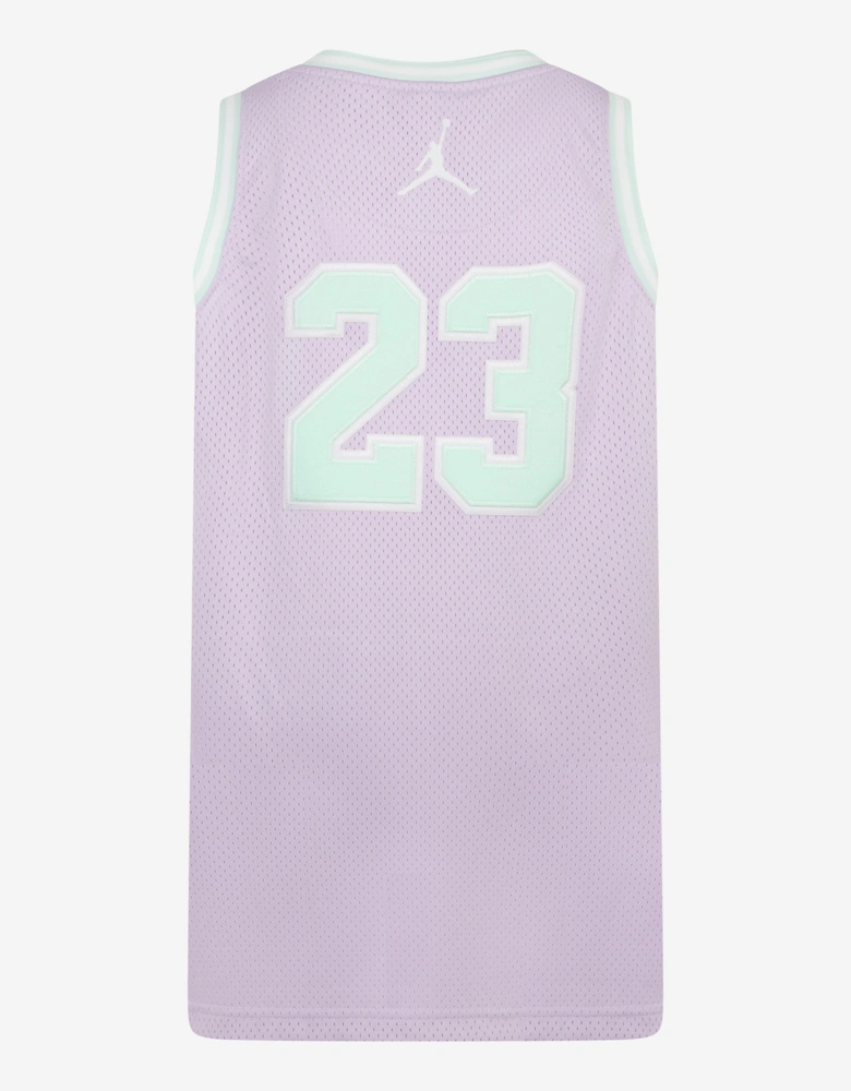 Kids Jordan 23 Jersey in Purple