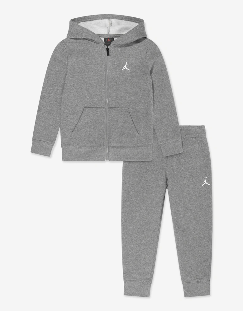 Jordan Boys MJ Brooklyn Fleece Tracksuit in Grey