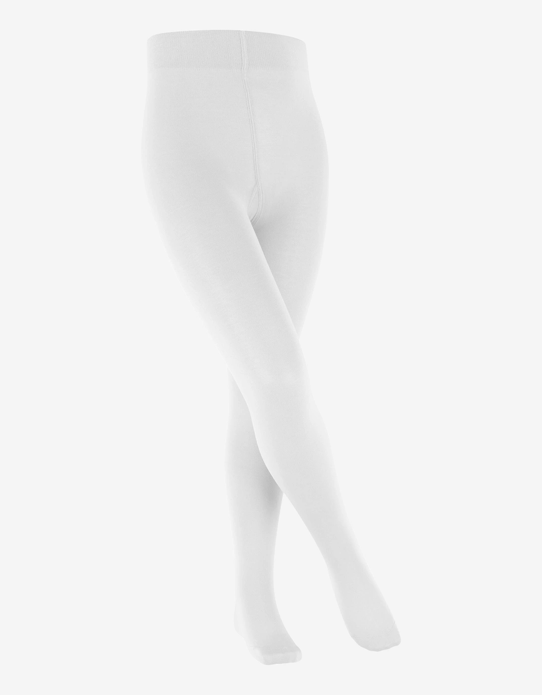 Girls Cotton Touch Tights in White, 6 of 5