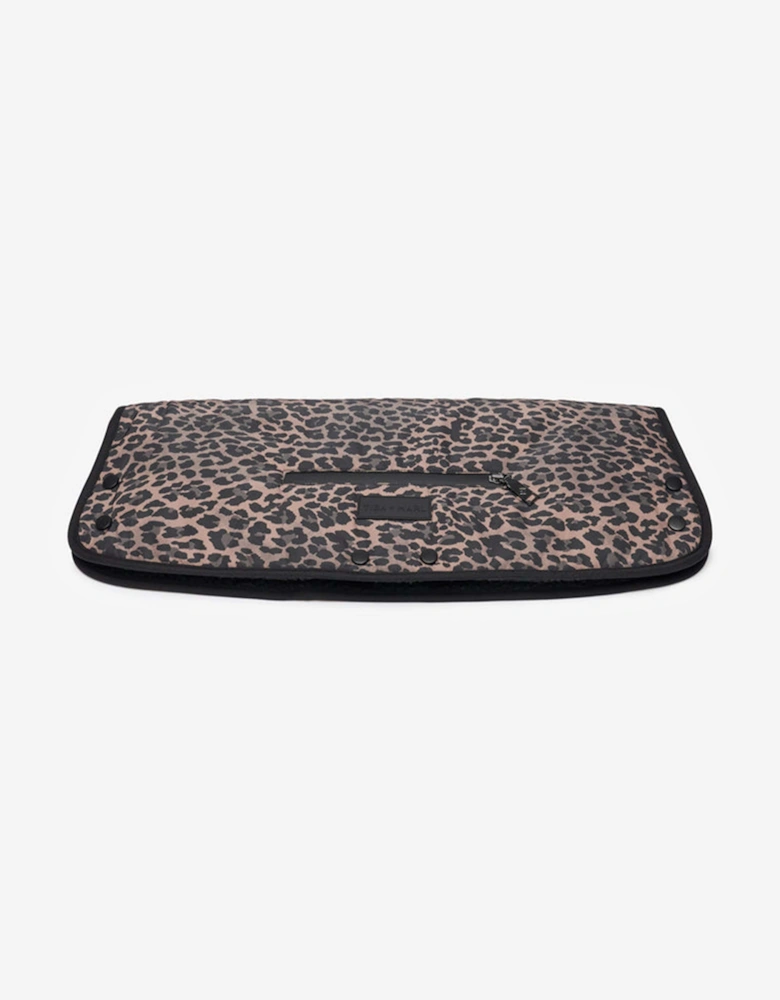Leopard Handmuff in Brown (48cm)