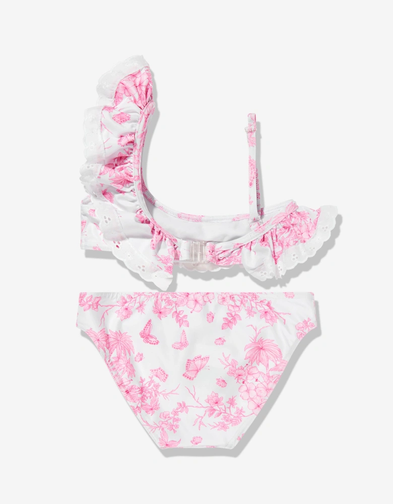 Girls Butterflies Bikini in Pink