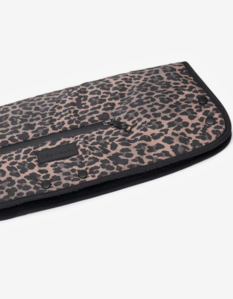 Leopard Handmuff in Brown (48cm)