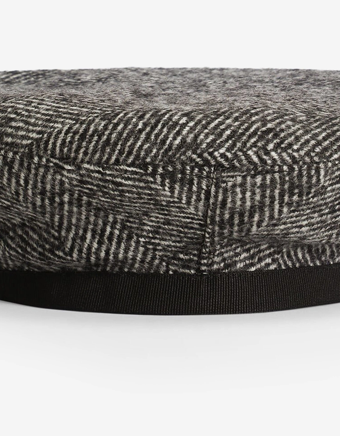 Girls Wool Logo Beret in Grey