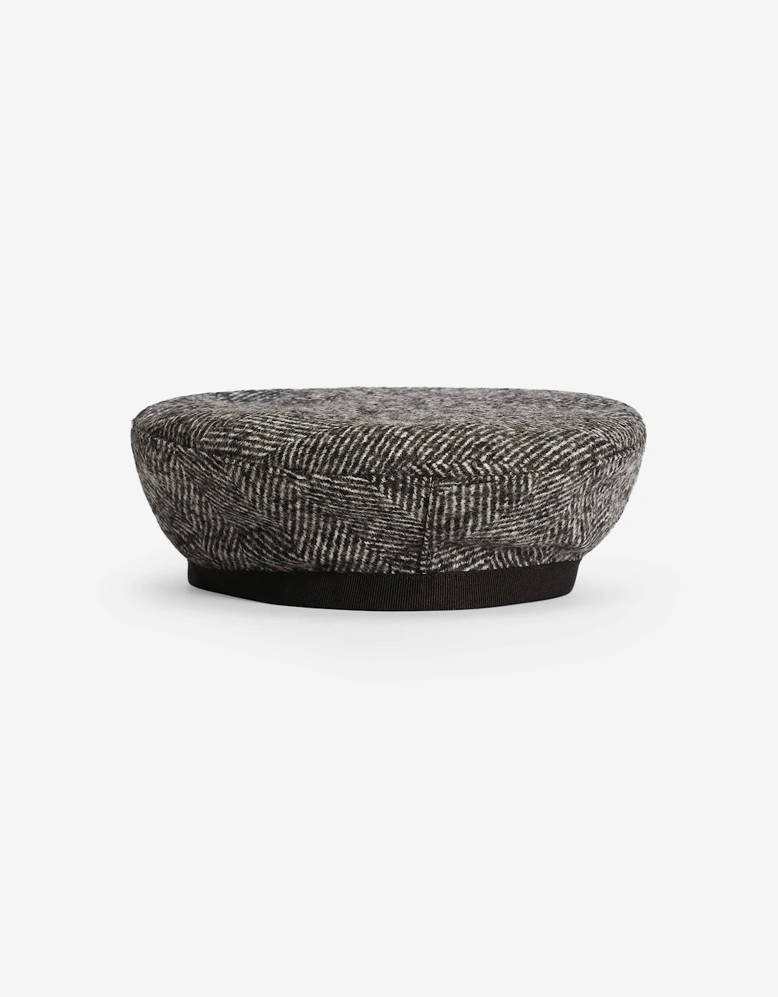 Girls Wool Logo Beret in Grey