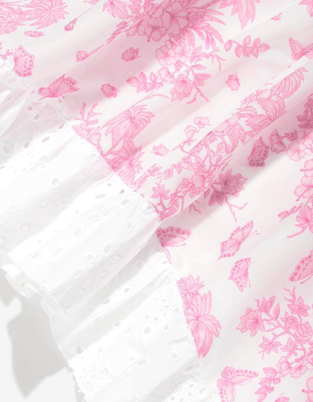 Girls Butterflies Dress in Pink