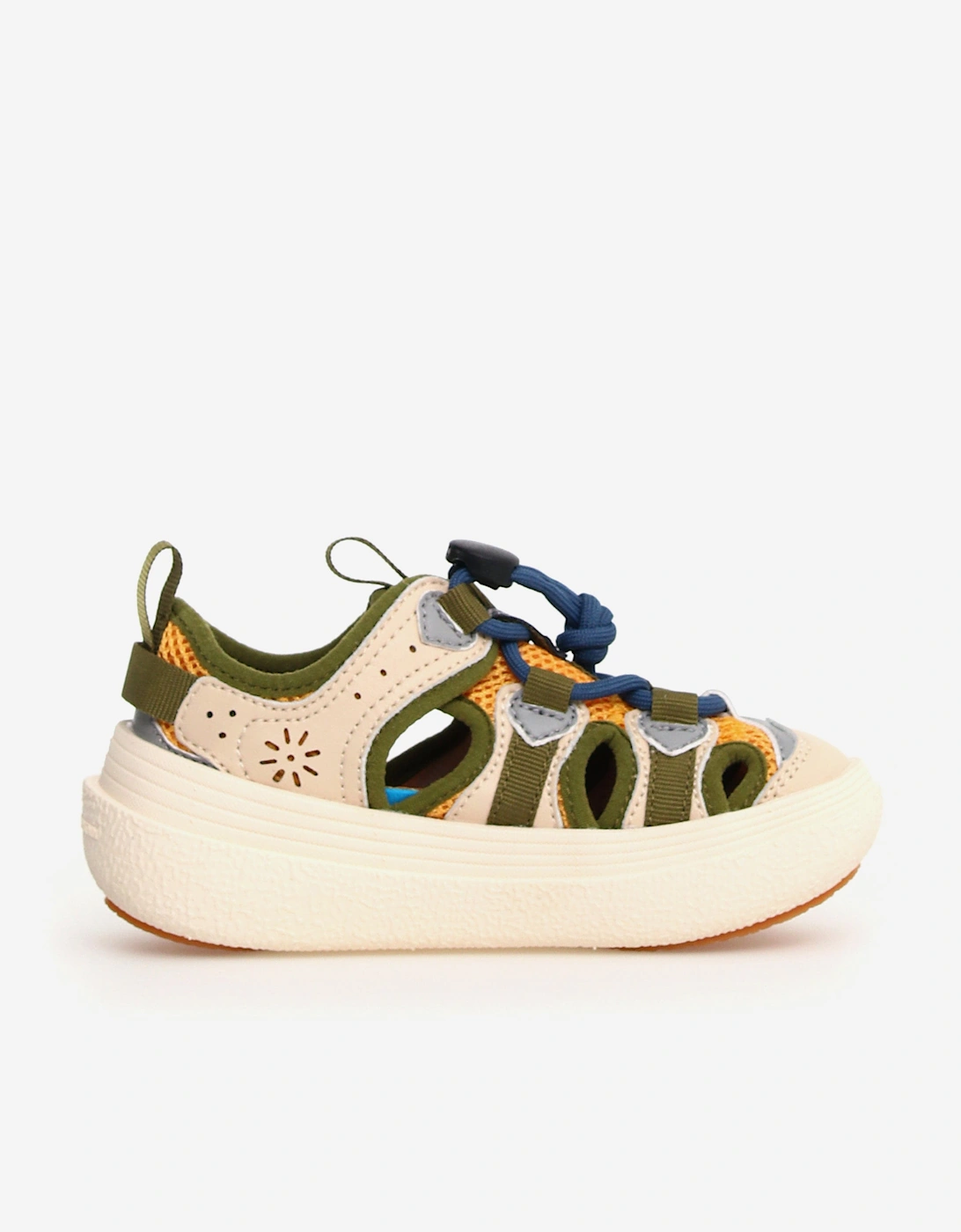 Kids Chomei Tech Sandals in Beige, 5 of 4