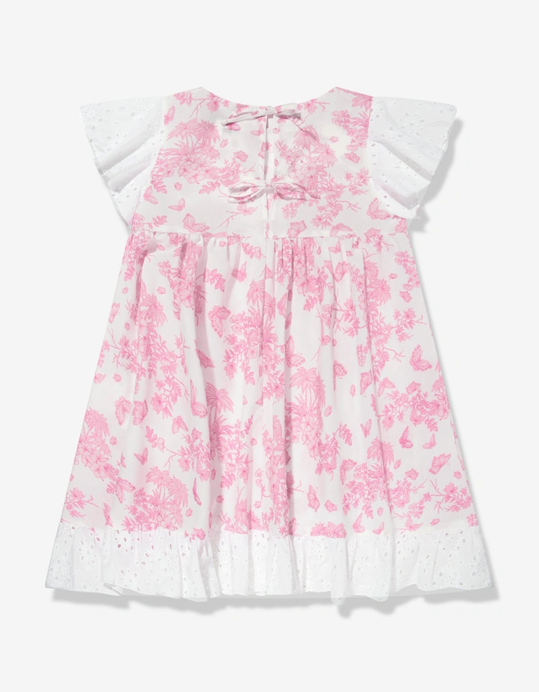 Girls Butterflies Dress in Pink