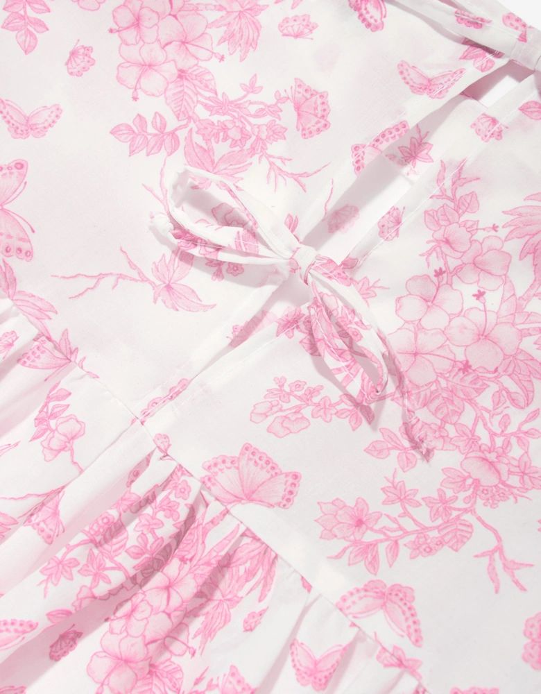 Girls Butterflies Dress in Pink