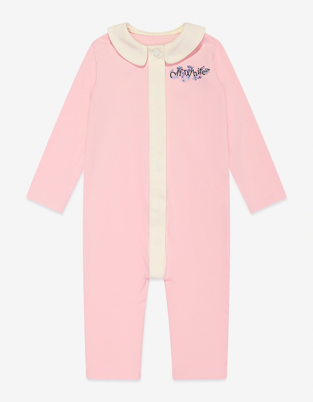 Baby Girls Bookish Flowers Romper in Pink, 5 of 4