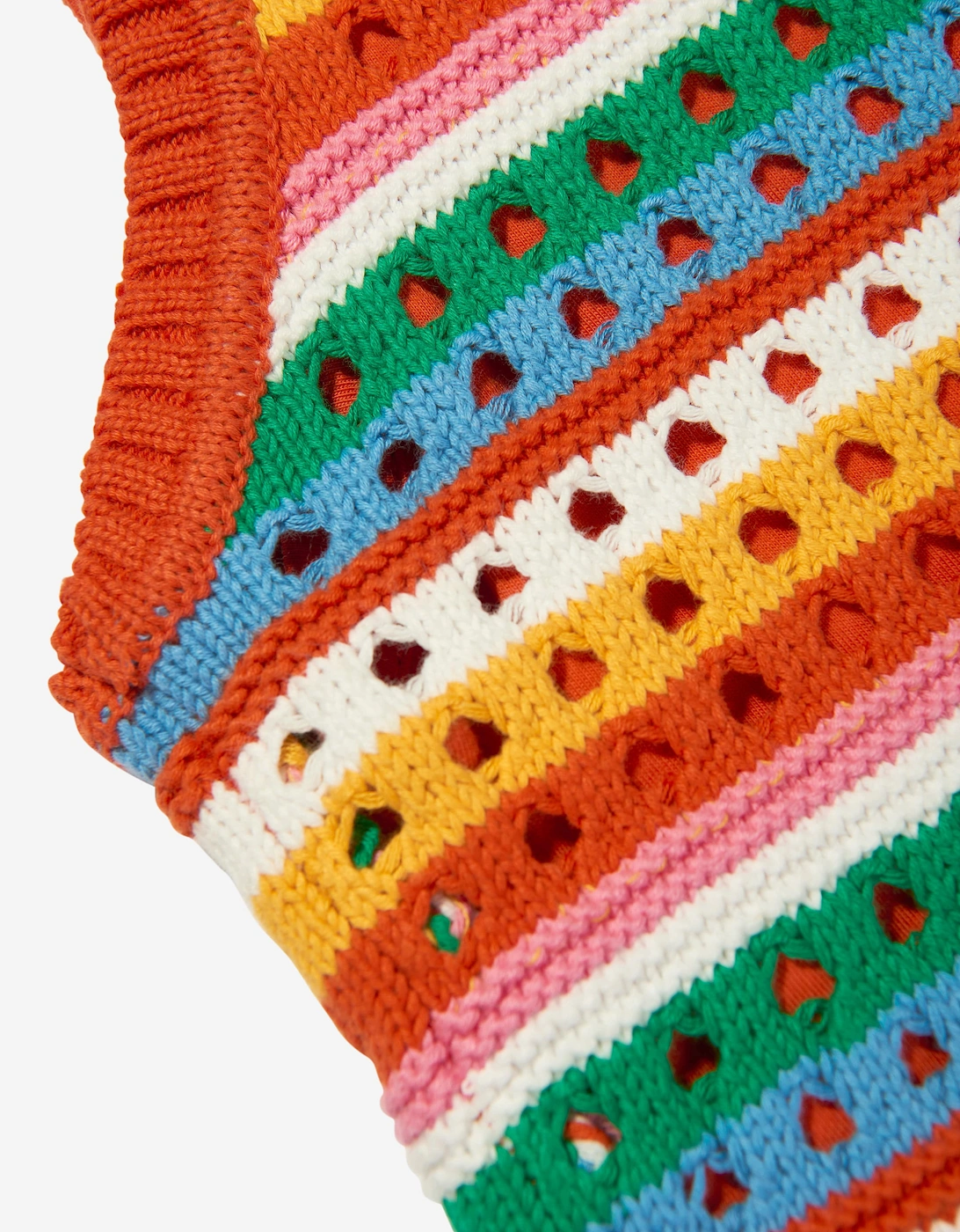 Girls Knitted Logo Dress in Multicolour