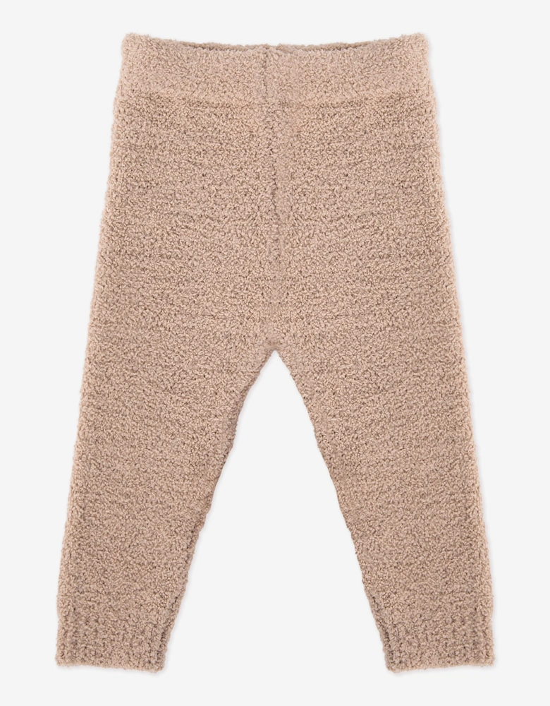 7AM Enfant Baby Fuzzy Leggings in Beige