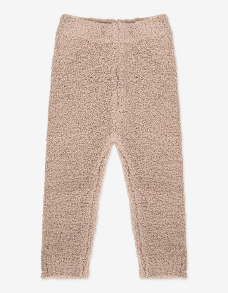 7AM Enfant Baby Fuzzy Leggings in Beige