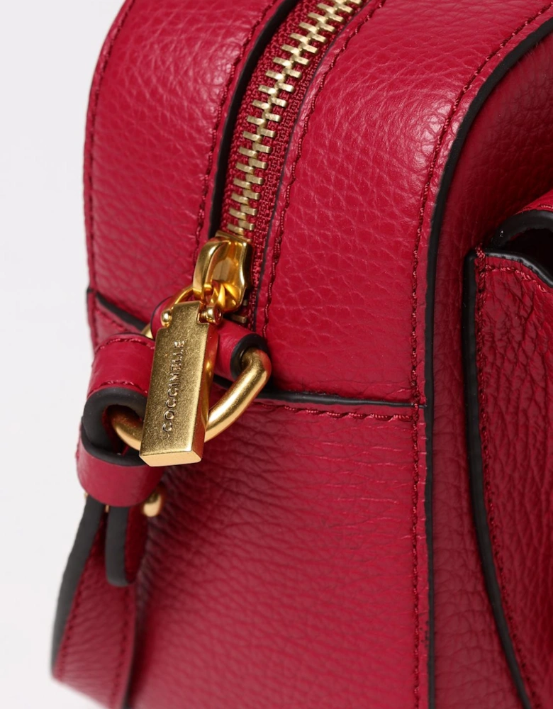 Camera Bag  Pebbled Leather Crossbody