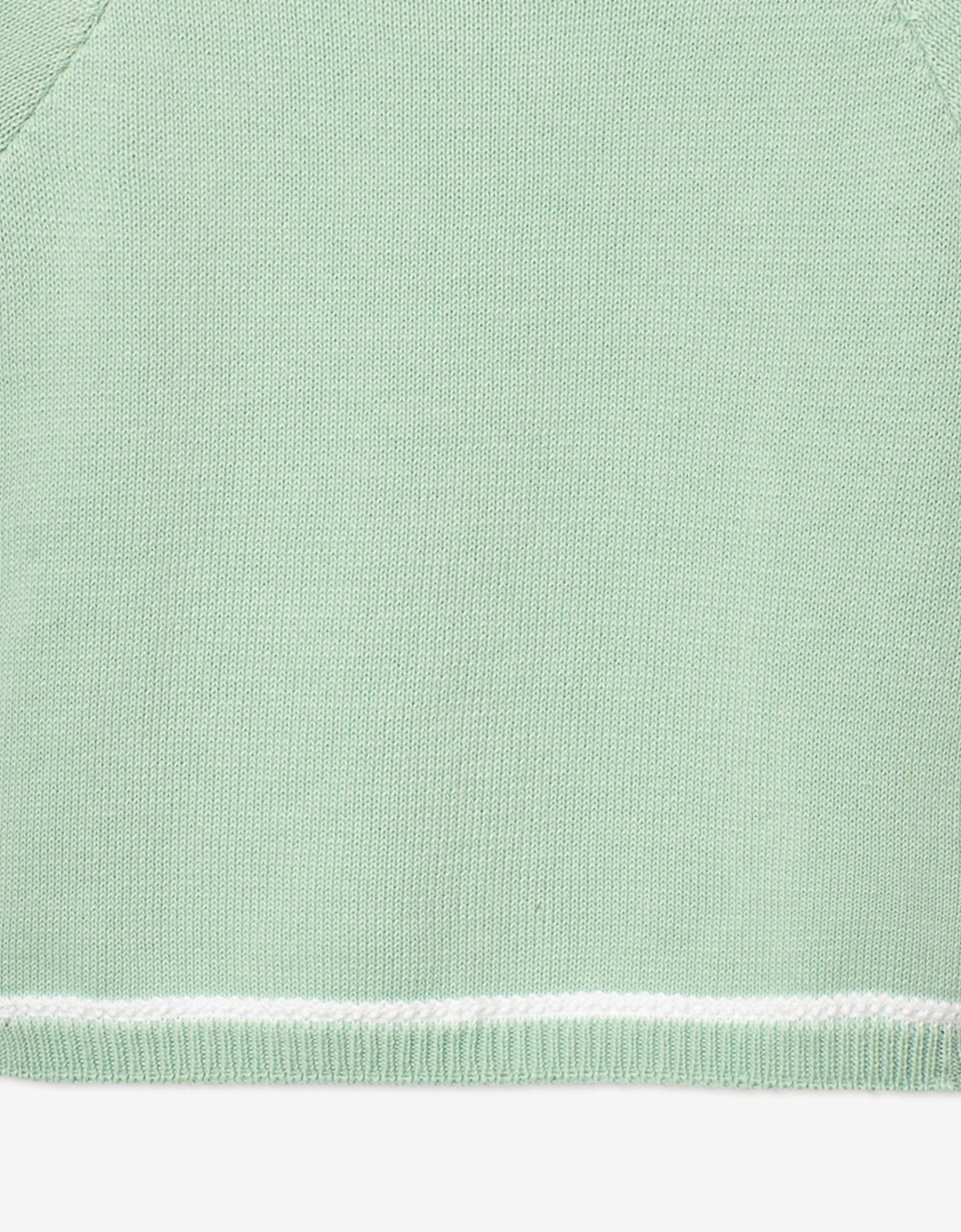 Boys Knitted Polo Shirt in Green