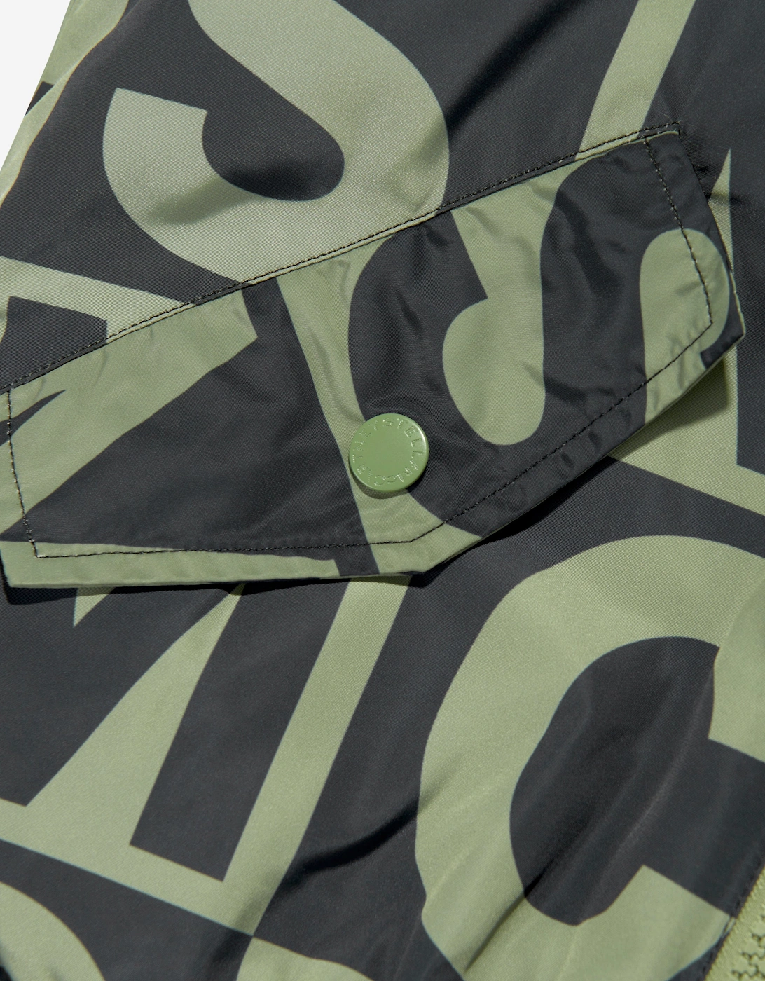 Boys Logo Block Jacket in Green