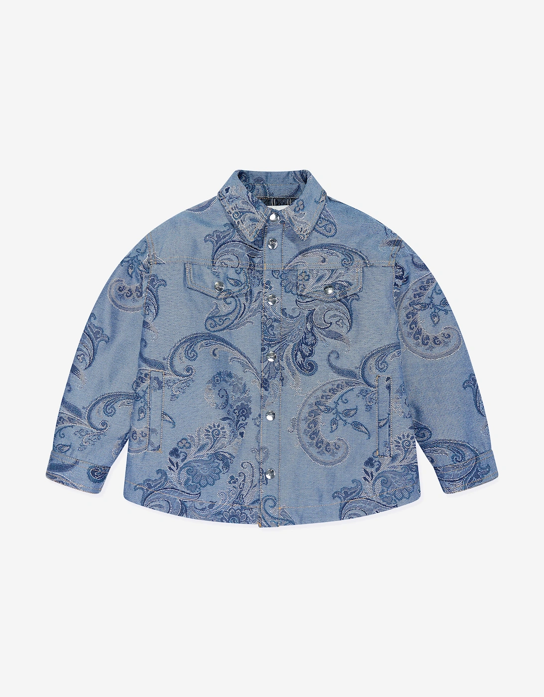 Kids Paisley Print Jacket in Blue, 5 of 4