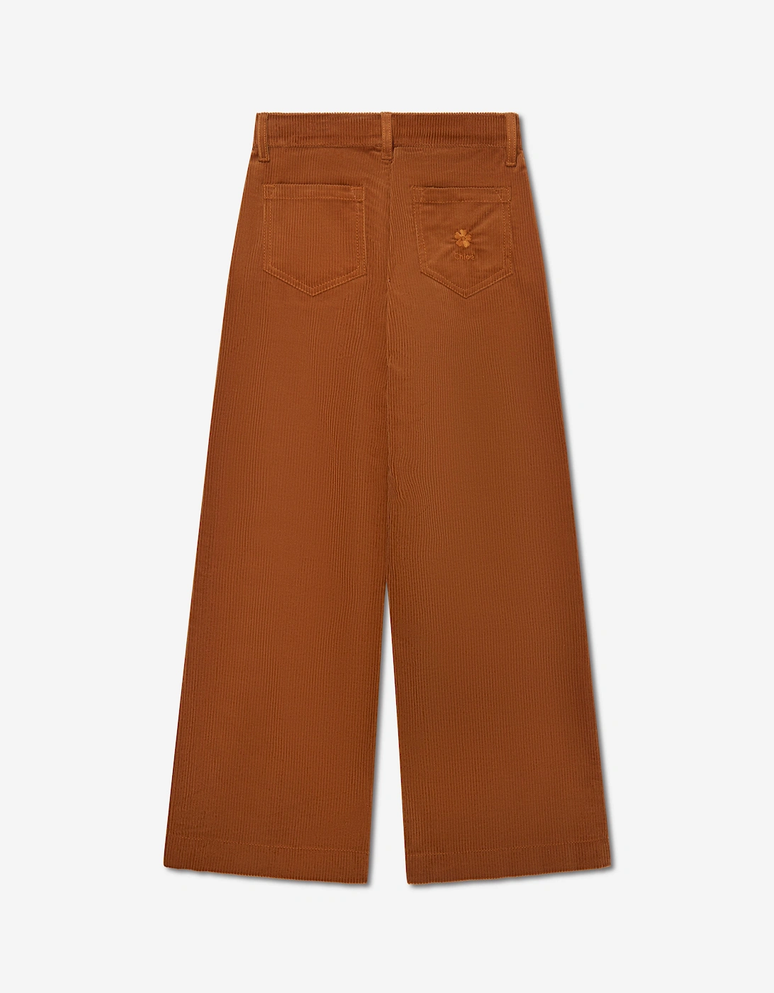 Girls Corduroy Trousers in Brown