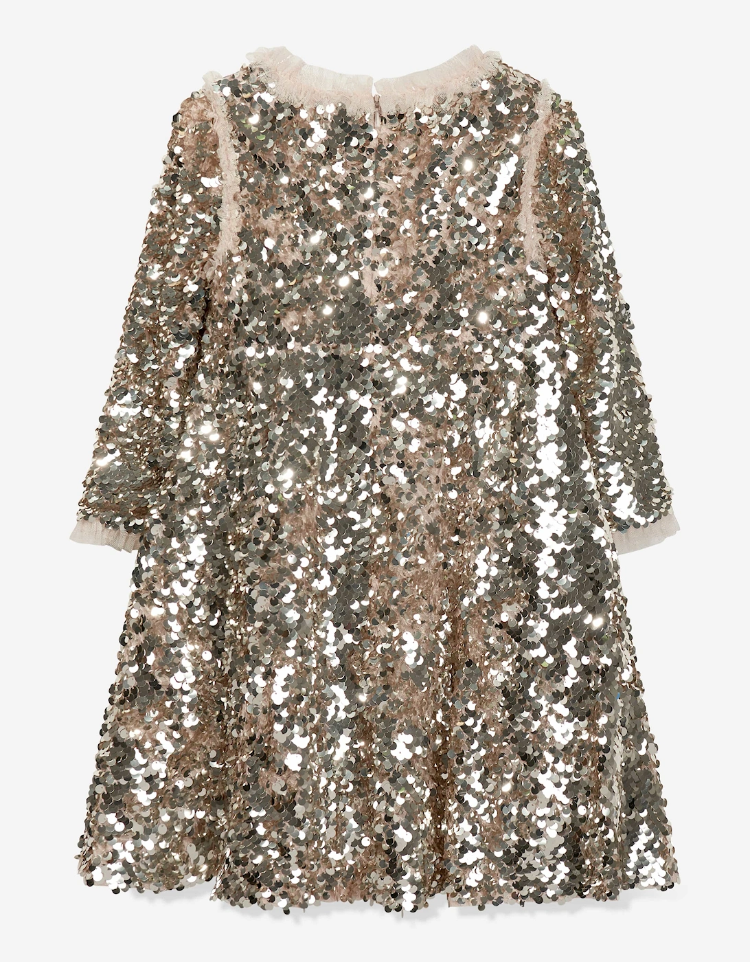 Girls Hallie Sequin Dress in Gold