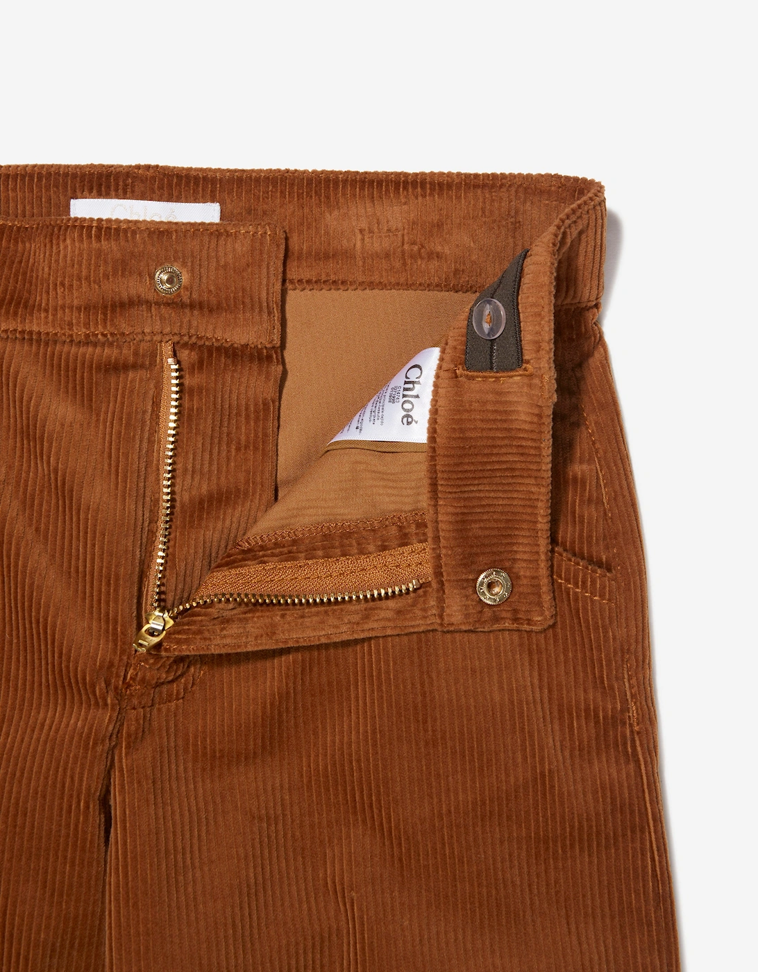 Girls Corduroy Trousers in Brown
