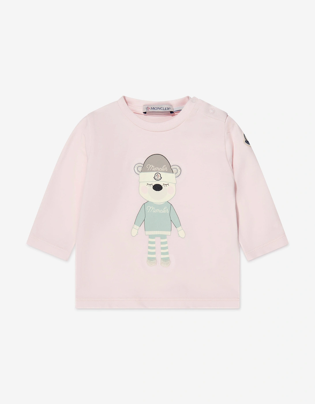 Enfant Baby Girls Long Sleeve T-Shirt in Pink, 5 of 4