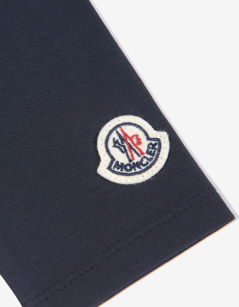 Enfant Baby Girls Logo Leggings in Navy