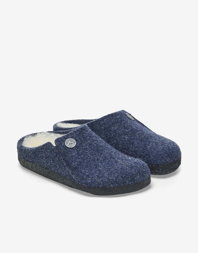 Boys Zermatt Shearling Slippers in Navy