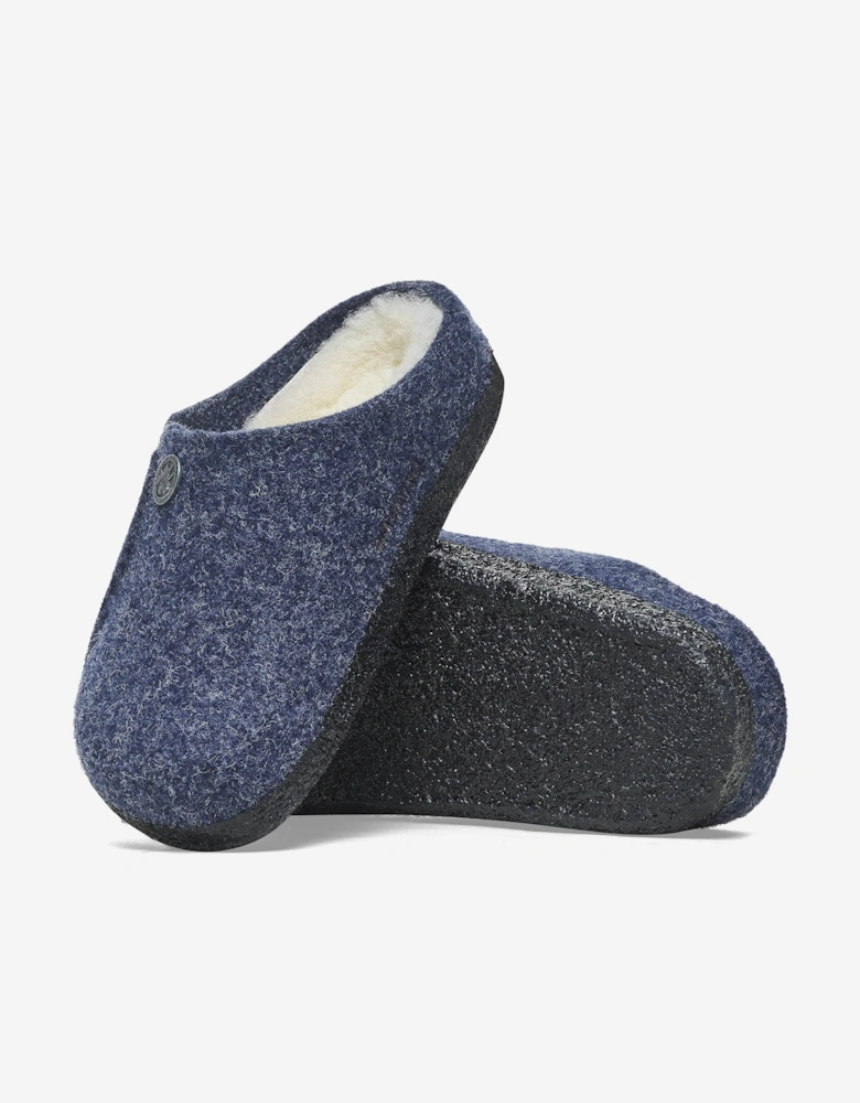 Boys Zermatt Shearling Slippers in Navy