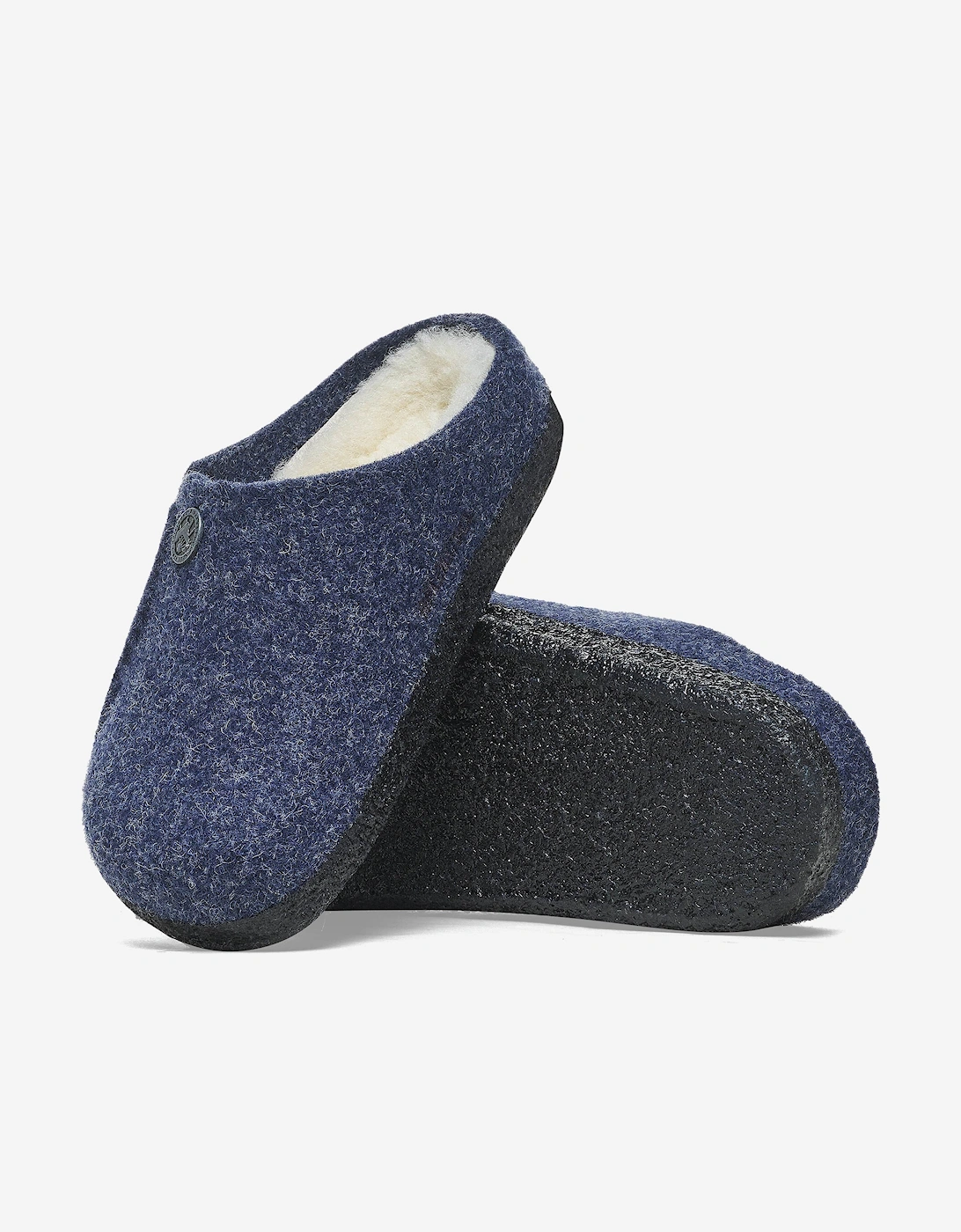 Boys Zermatt Shearling Slippers in Navy