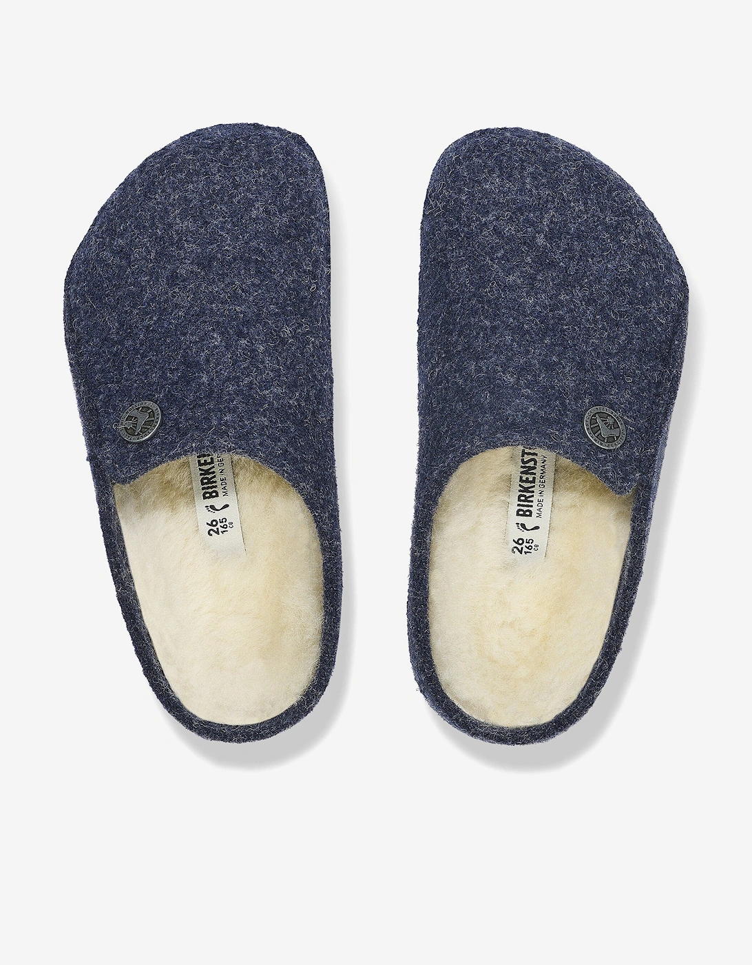 Boys Zermatt Shearling Slippers in Navy