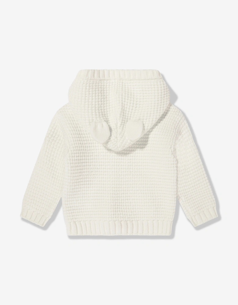 Baby Wool Zip Up Top in Ivory