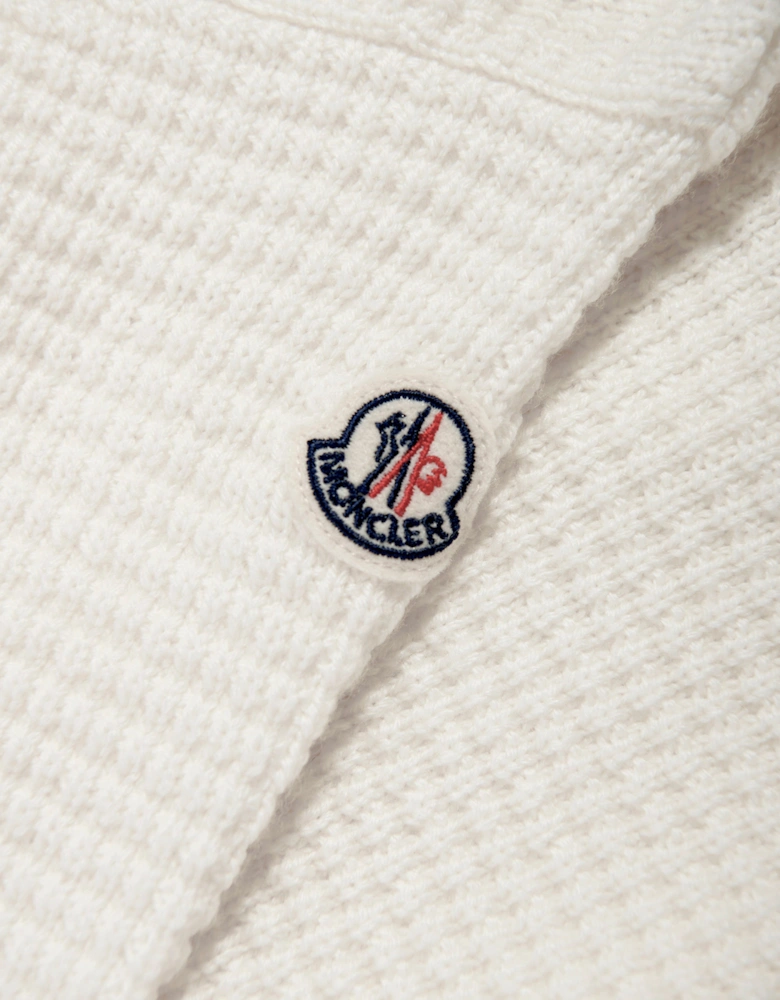 Baby Wool Zip Up Top in Ivory
