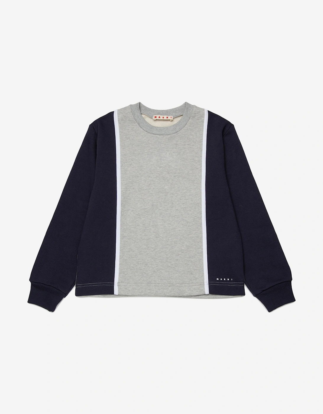 Kids Colourblock Sweatshirt in Navy, 5 of 4