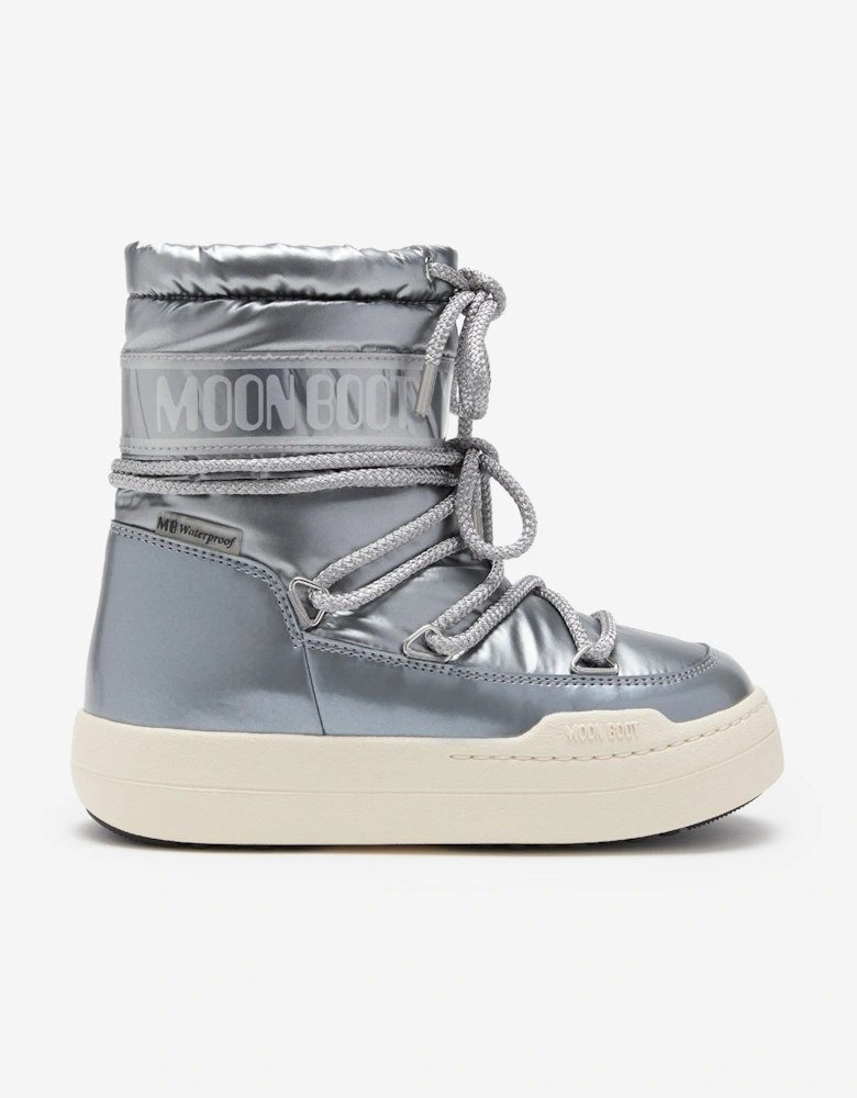 Moon Boot Kids JR Park Boots in Silver