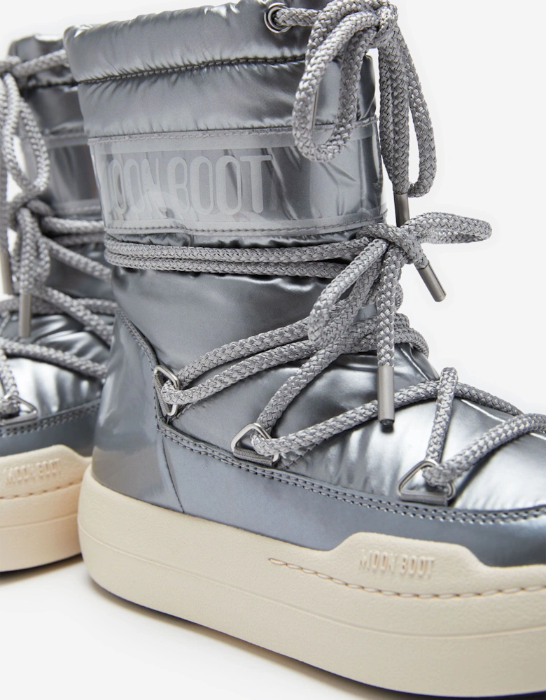 Moon Boot Kids JR Park Boots in Silver