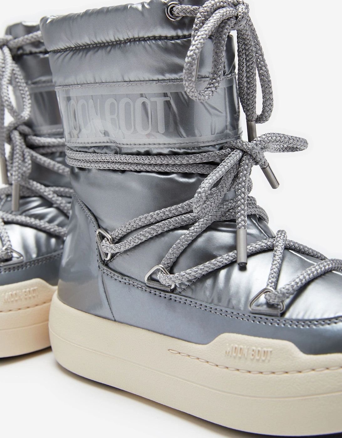 Moon Boot Kids JR Park Boots in Silver