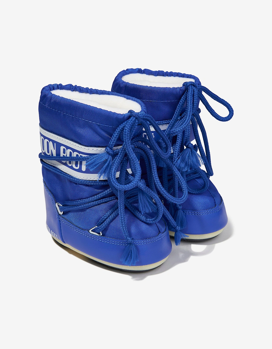 Moon Boot Baby Icon Mini Nylon Snow Boots in Blue