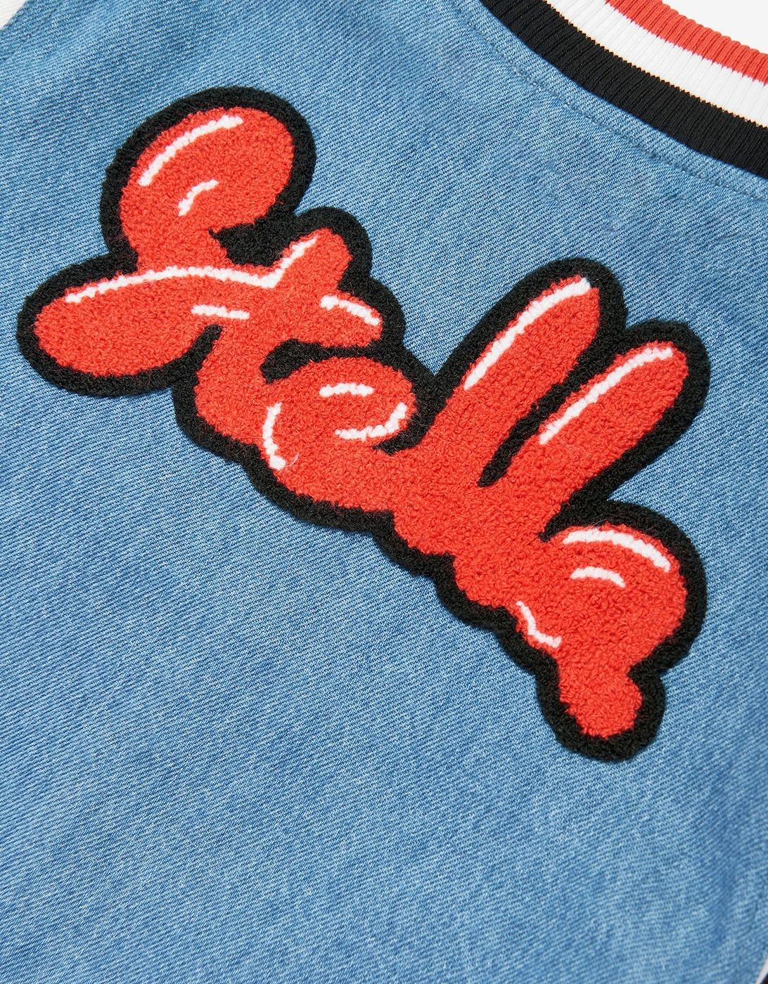 Girls Varsity Jacket in Blue