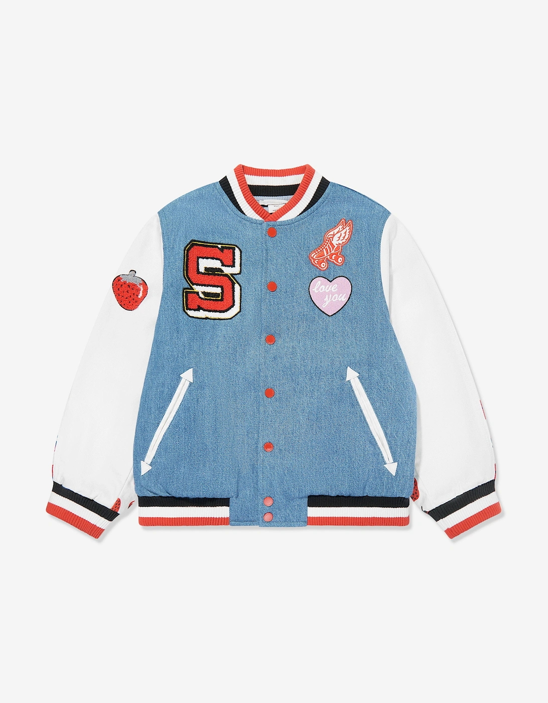 Girls Varsity Jacket in Blue, 5 of 4