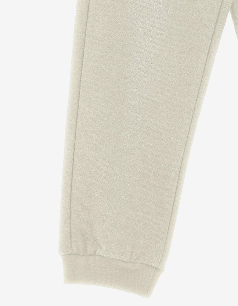 Girls Heart Logo Joggers in Beige