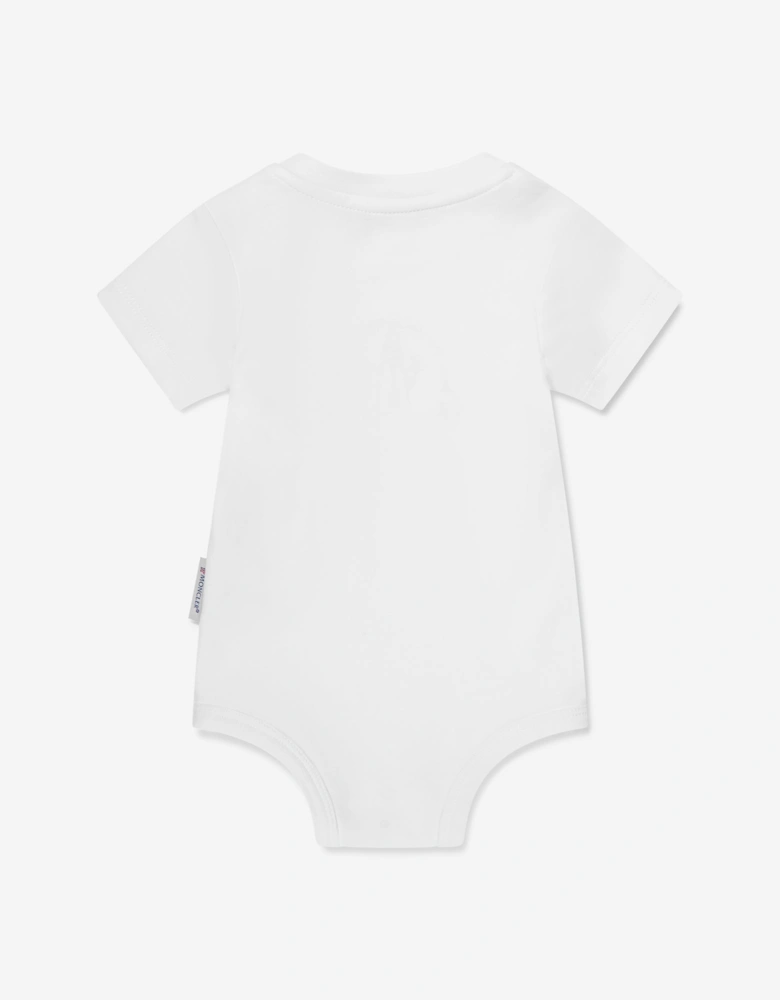 Enfant Baby Logo Bodysuit in White