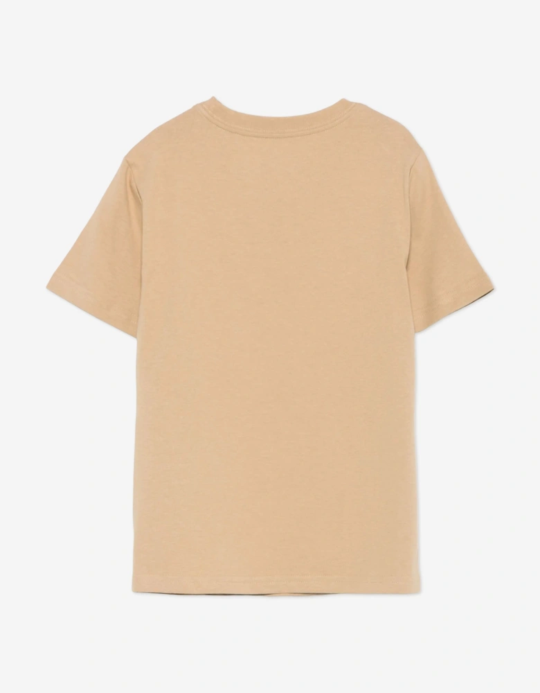 Boys Logo T-Shirt in Beige