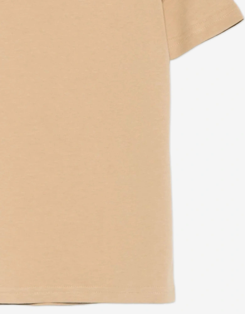 Boys Logo T-Shirt in Beige
