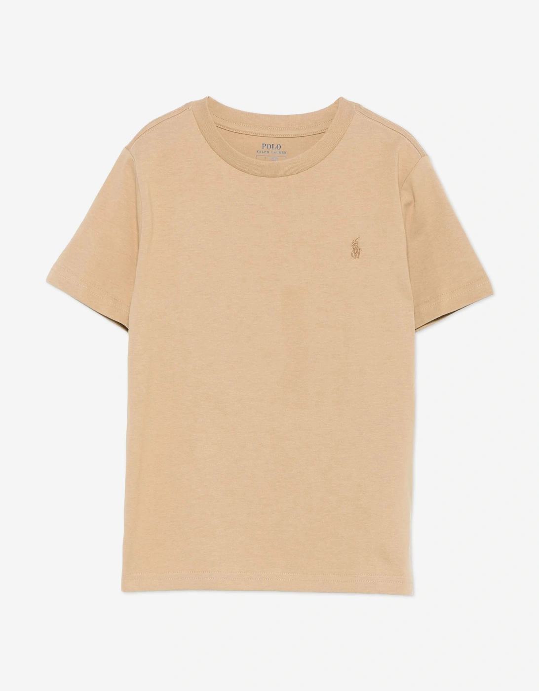 Boys Logo T-Shirt in Beige, 6 of 5
