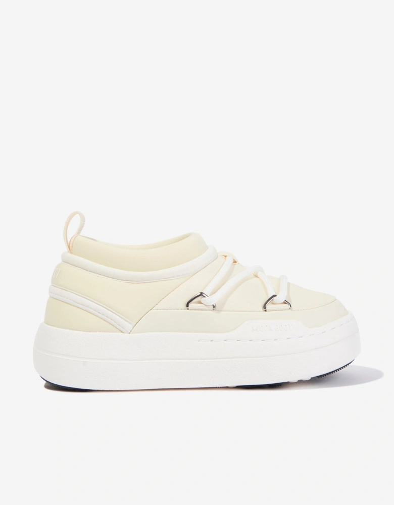 Moon Boot Girls JR Park Icon Trainers Ivory